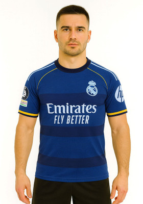 BUGOAT Printed Men Round Neck Blue T-Shirt