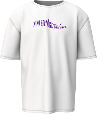 Hello Swanky Printed Men Round Neck White T-Shirt