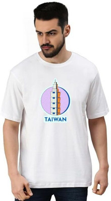 MIT Bharat Printed Men Round Neck White T-Shirt
