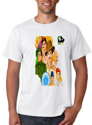 ALL IN ONE Printed Men Round Neck White T-Shirt