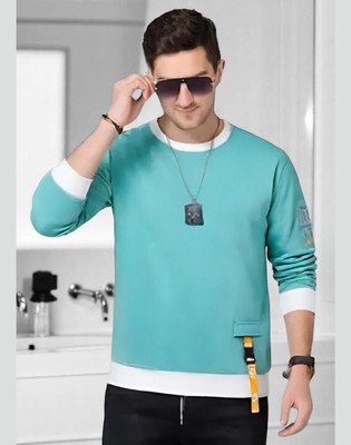 FASHIUM Printed Men Round Neck Green T-Shirt