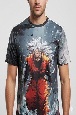 Vendsy Graphic Print, Cartoon Men Round Neck Multicolor T-Shirt