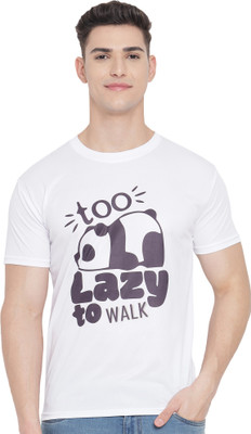 InkTees Printed Men Round Neck White T-Shirt