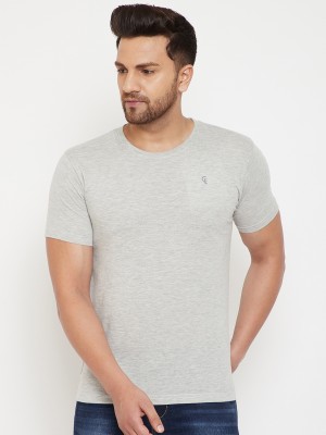 Canary London Solid Men Round Neck Grey T-Shirt