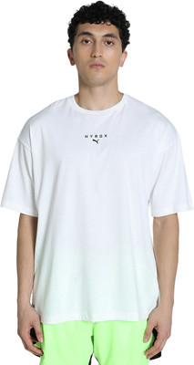PUMA Printed Men Crew Neck White T-Shirt