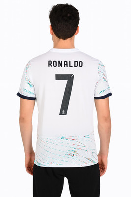 ponss Printed Men Polo Neck White T-Shirt