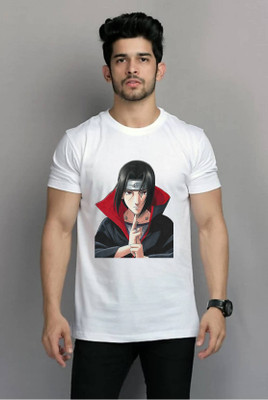 PRINTISTA Graphic Print Men Round Neck White T-Shirt