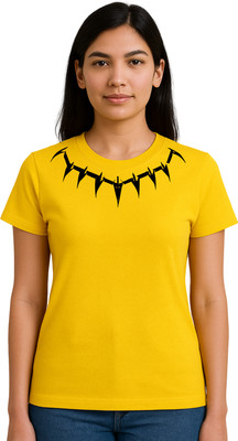 Buddy Collection Printed, Graphic Print Women Round Neck Light Blue T-Shirt