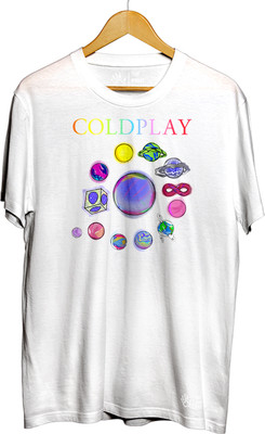 THE PRINT PLATTER Printed Men Round Neck White T-Shirt