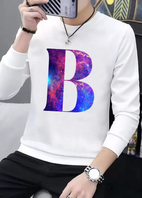 AVR Typography Men Round Neck Reversible White T-Shirt