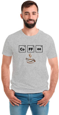 SmarTee Street Printed Men Round Neck Grey T-Shirt