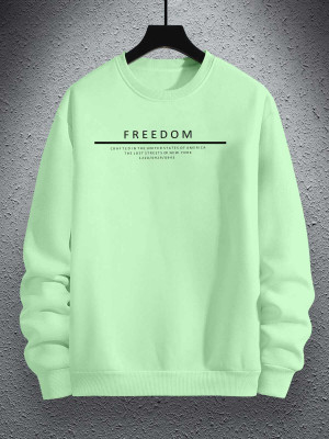 hkCreation Printed Men Hooded Neck Light Green T-Shirt