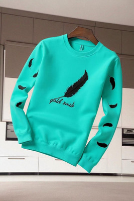 Autna Printed Men Round Neck Green T-Shirt