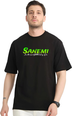 Mr Anime Printed Men Round Neck Black T-Shirt
