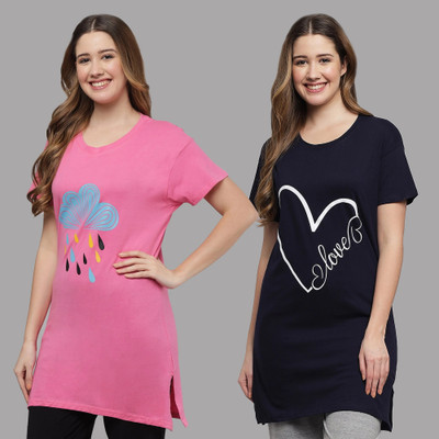 Matisse Printed Women Round Neck Multicolor T-Shirt