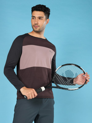 TECHNOSPORT Printed Men Round Neck Multicolor T-Shirt