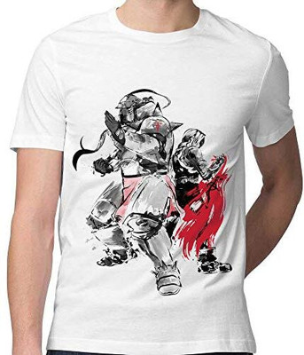 Trendy Samples Printed Men Round Neck White T-Shirt