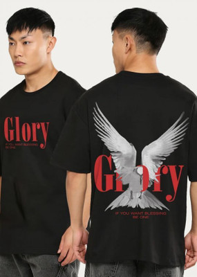 Sheetal Printed Men Round Neck Black T-Shirt