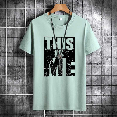 Axxitude Printed, Typography Men Round Neck Light Green T-Shirt