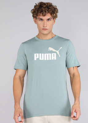 PUMA Printed Men Crew Neck Green T-Shirt