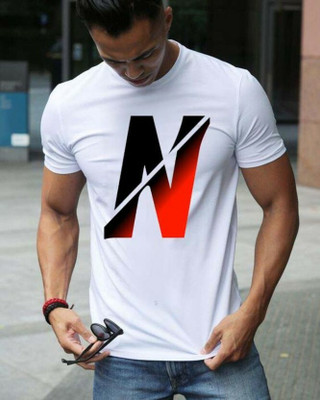 MM FIT Typography Men Round Neck White T-Shirt