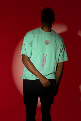 HouseOfCommon Printed Men Round Neck Green T-Shirt