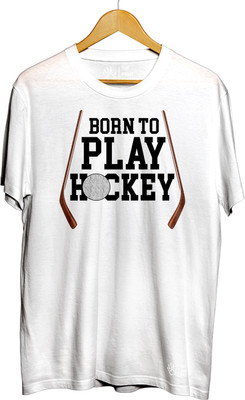 THE PRINT PLATTER Printed Men Round Neck White T-Shirt