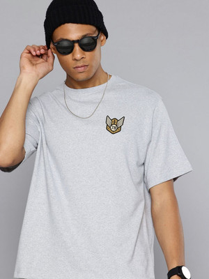 R.Code by The Roadster Life Co. Graphic Print Men Round Neck White T-Shirt