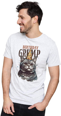 GPGARMENTSS Printed Men Round Neck White T-Shirt