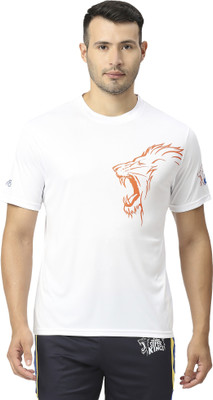 playR Printed Couple Round Neck White T-Shirt