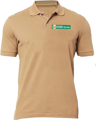 PrintHolic Self Design Men Polo Neck Grey T-Shirt