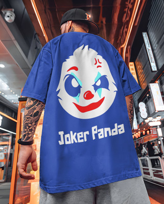 MOWA Printed, Typography Men Round Neck Dark Blue T-Shirt