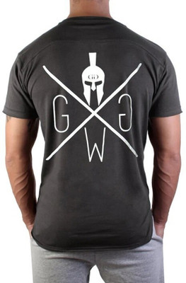SPOWEARY Printed Men Round Neck Black, Multicolor T-Shirt