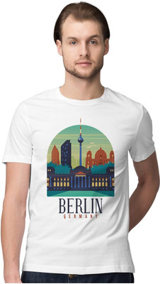TheFreedomStore Printed Men Round Neck White T-Shirt