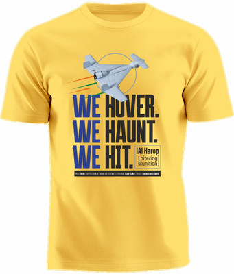 Luv My India Printed Men Round Neck Yellow T-Shirt