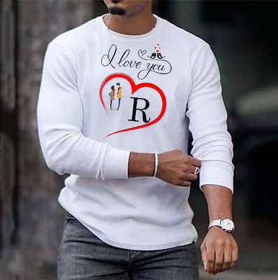 JSR Printed, Typography Men Round Neck White T-Shirt