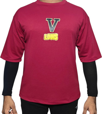 ARX Co Graphic Print Men Round Neck Pink T-Shirt