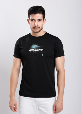 HIGHTRIBE Printed Men Round Neck Light Green T-Shirt