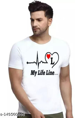 Zenloop Styles Printed Men Round Neck White T-Shirt