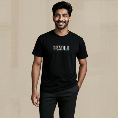Rimore Clothing Printed Men Round Neck Black T-Shirt