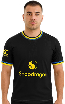 MSV Printed Men Round Neck Black T-Shirt