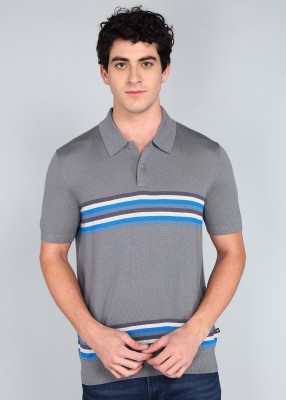 Ted Baker Striped Men Polo Neck Multicolor T-Shirt