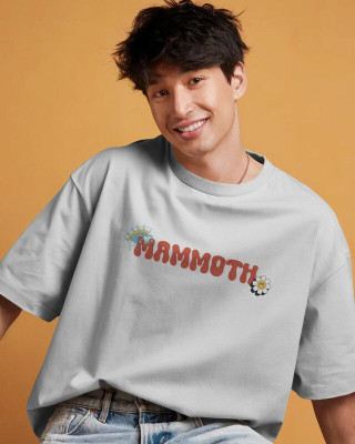 Mammoth Streetwears Printed Men Round Neck Grey T-Shirt