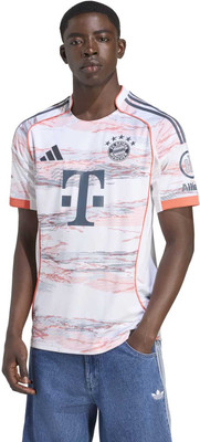 ADIDAS Printed Men Round Neck White T-Shirt
