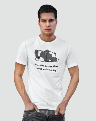 Marsella Printed Men Round Neck White T-Shirt