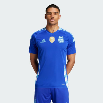 YUTU Printed Men Polo Neck Blue T-Shirt