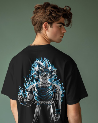 ROCKY FAB Printed Men Round Neck Black T-Shirt