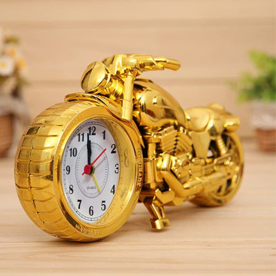 Nxz Digital Analog Gold Clock