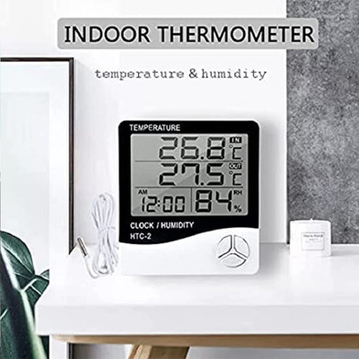 RHONNIUM Digital White Clock