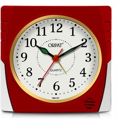 ORPAT Analog Red Clock